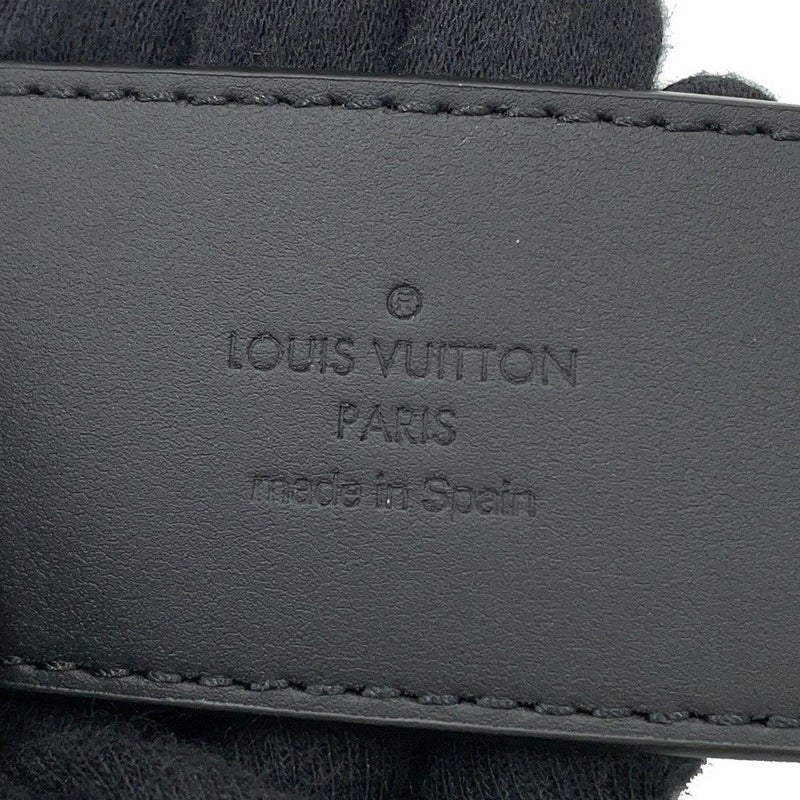 ルイヴィトン ベルト モノグラム・エクリプス LVイニシャル サイズ85 M0449 LOUIS VUITTON ブラック 黒