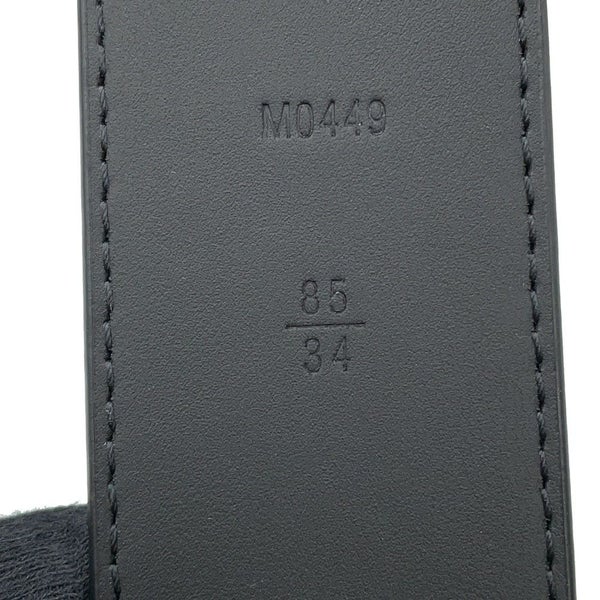 ルイヴィトン ベルト モノグラム・エクリプス LVイニシャル サイズ85 M0449 LOUIS VUITTON ブラック 黒