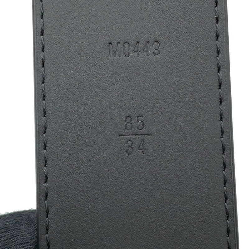 ルイヴィトン ベルト モノグラム・エクリプス LVイニシャル サイズ85 M0449 LOUIS VUITTON ブラック 黒