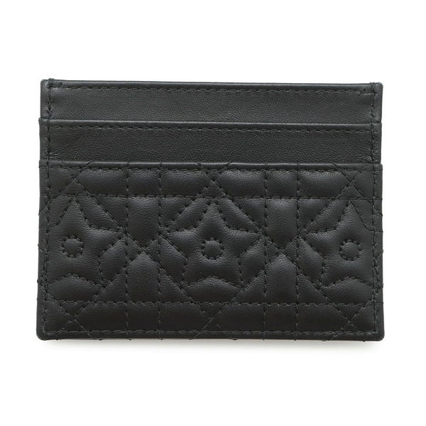 クリスチャン・ディオール カードケース カナージュ カロ フリージア スター ラムスキン S5130UNTZ Christian Dior 黒