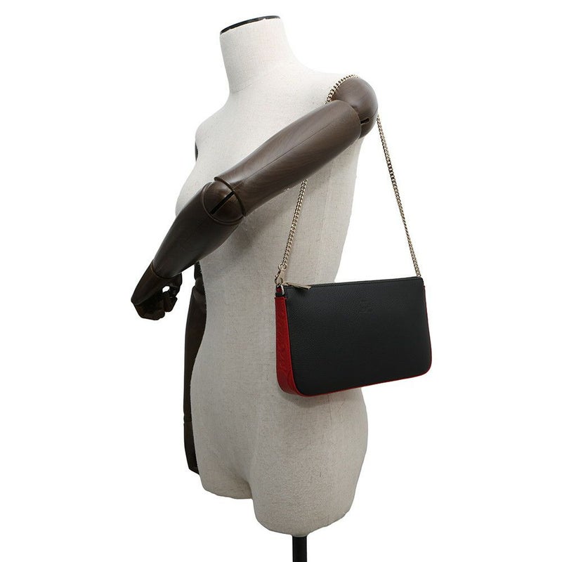 クリスチャン・ルブタン チェーンショルダーバッグ ルビラ カーフレザー 1225230 Christian Louboutin 黒