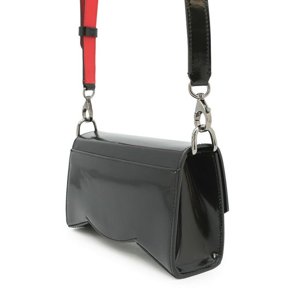 クリスチャン・ルブタン ショルダーバッグ Loubi ルビ54 パテント 1235232 Christian Louboutin 黒