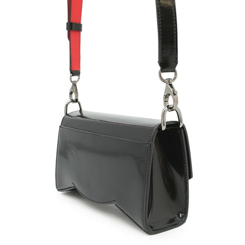 クリスチャン・ルブタン ショルダーバッグ Loubi ルビ54 パテント 1235232 Christian Louboutin 黒