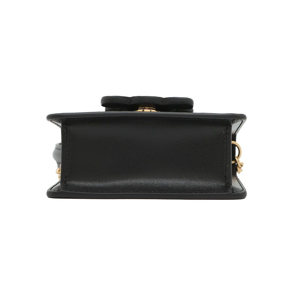 ☆美品☆箱付☆セリーヌ 財布 トリオンフ 小銭入れ ケース チェーン 黒 CELINE（セリーヌ） コインケース カードケース 10P073DPV.18GT
