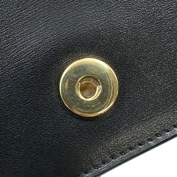 セリーヌ カードケース トリオンフ チェーン付きカードホルダー レザー 10J743DPV CELINE 黒 財布