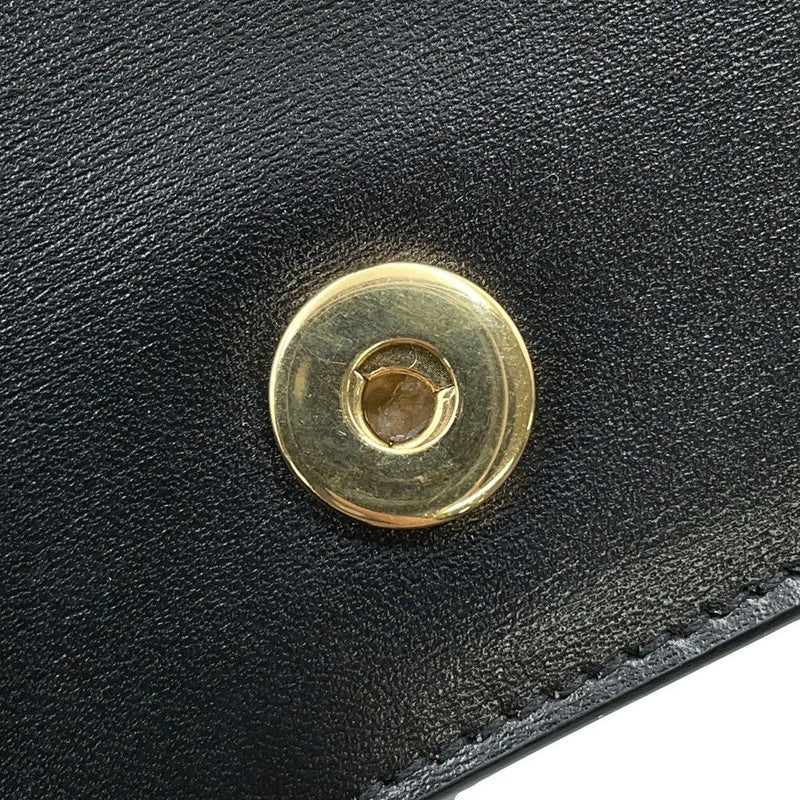 セリーヌ カードケース トリオンフ チェーン付きカードホルダー レザー 10J743DPV CELINE 黒 財布