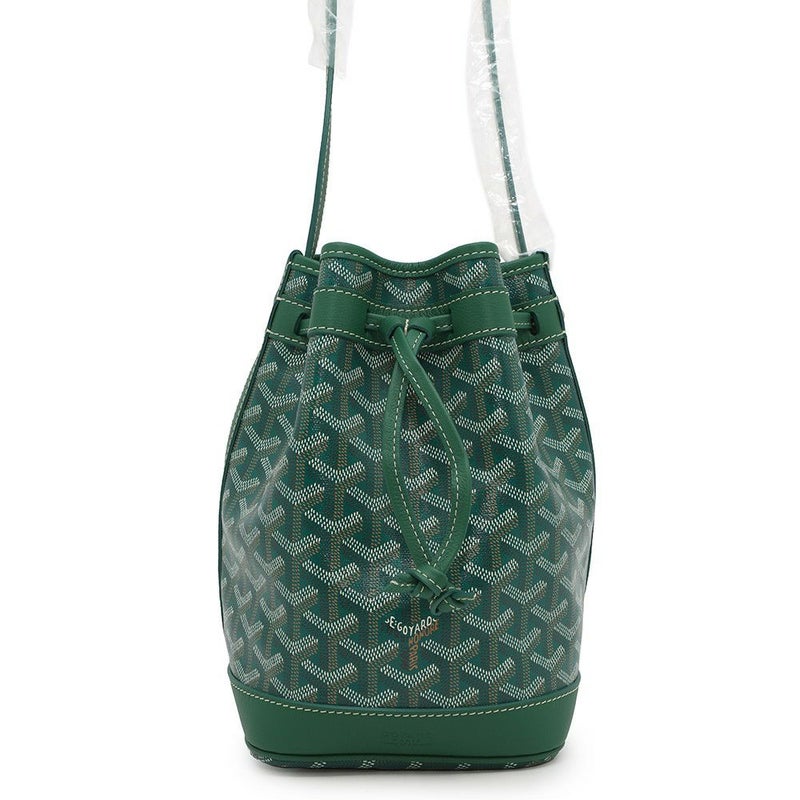 ゴヤール ショルダーバッグ プティフロ バゲットバッグ PVC レザー PEFLOTPMLTY09CL09P GOYARD 緑