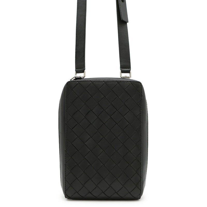ボッテガヴェネタ ショルダーバッグ イントレチャート レザー 592692 BOTTEGA VENETA 黒