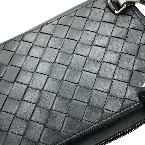 ボッテガヴェネタ ショルダーバッグ イントレチャート レザー 592692 BOTTEGA VENETA 黒