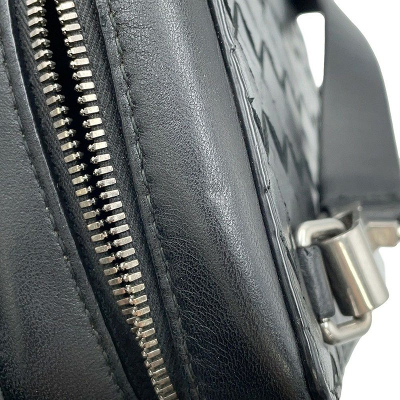ボッテガヴェネタ ショルダーバッグ イントレチャート レザー 592692 BOTTEGA VENETA 黒