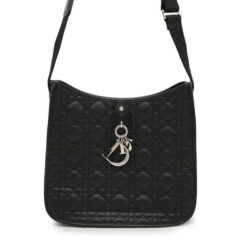 クリスチャン・ディオール ショルダーバッグ カナージュ メッセンジャー M1022PPCD Christian Dior 黒