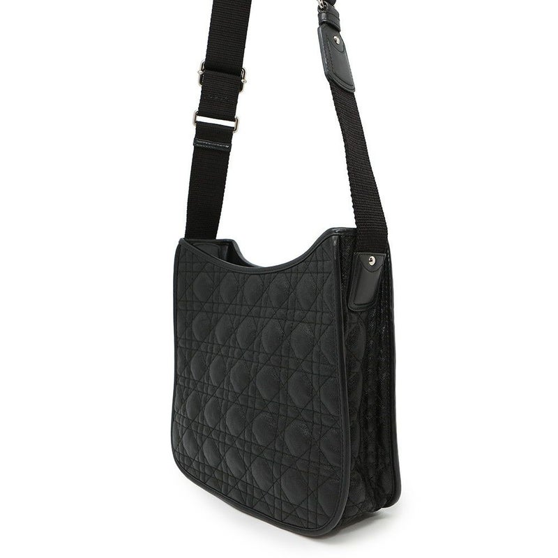 クリスチャン・ディオール ショルダーバッグ カナージュ メッセンジャー M1022PPCD Christian Dior 黒