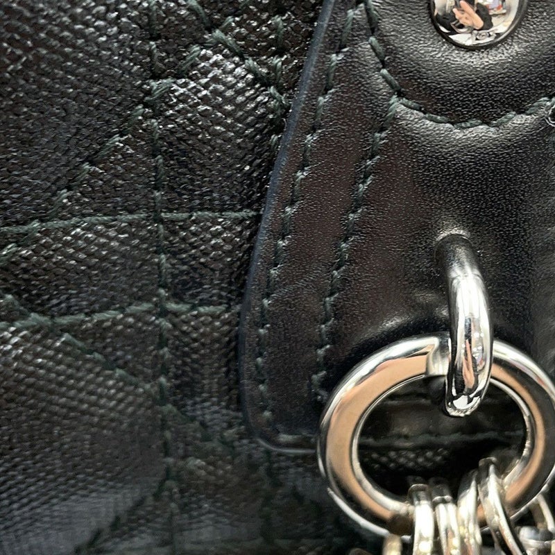 クリスチャン・ディオール ショルダーバッグ カナージュ メッセンジャー M1022PPCD Christian Dior 黒