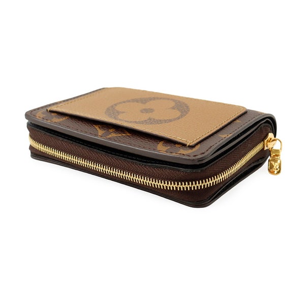 ルイヴィトン 二つ折り財布 モノグラム/モノグラム・リバース ポルトフォイユ・ルー M81461 LOUIS VUITTON 黒