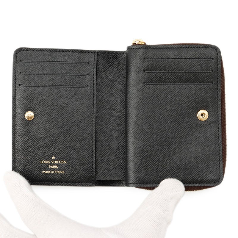 ルイヴィトン 二つ折り財布 モノグラム/モノグラム・リバース ポルトフォイユ・ルー M81461 LOUIS VUITTON 黒