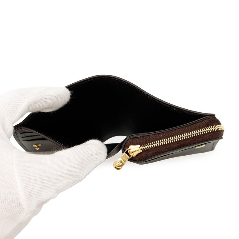 ルイヴィトン 二つ折り財布 モノグラム/モノグラム・リバース ポルトフォイユ・ルー M81461 LOUIS VUITTON 黒