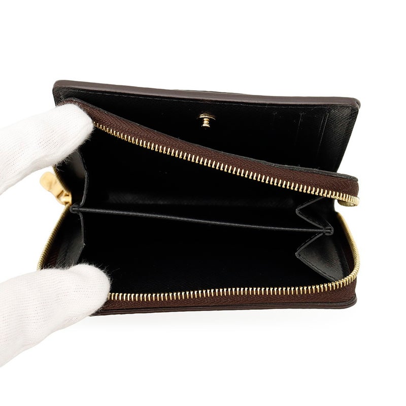 ルイヴィトン 二つ折り財布 モノグラム/モノグラム・リバース ポルトフォイユ・ルー M81461 LOUIS VUITTON 黒