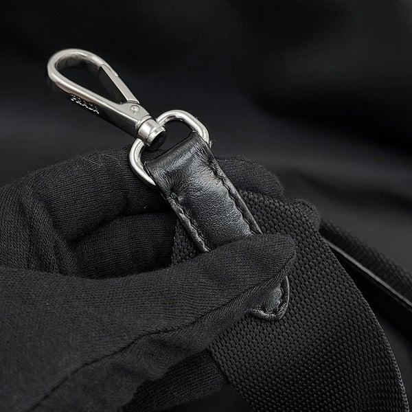 プラダ ハンドバッグ Re-Nylon ナイロン トライアングルロゴ 1BG354 PRADA 2wayショルダーバッグ 黒