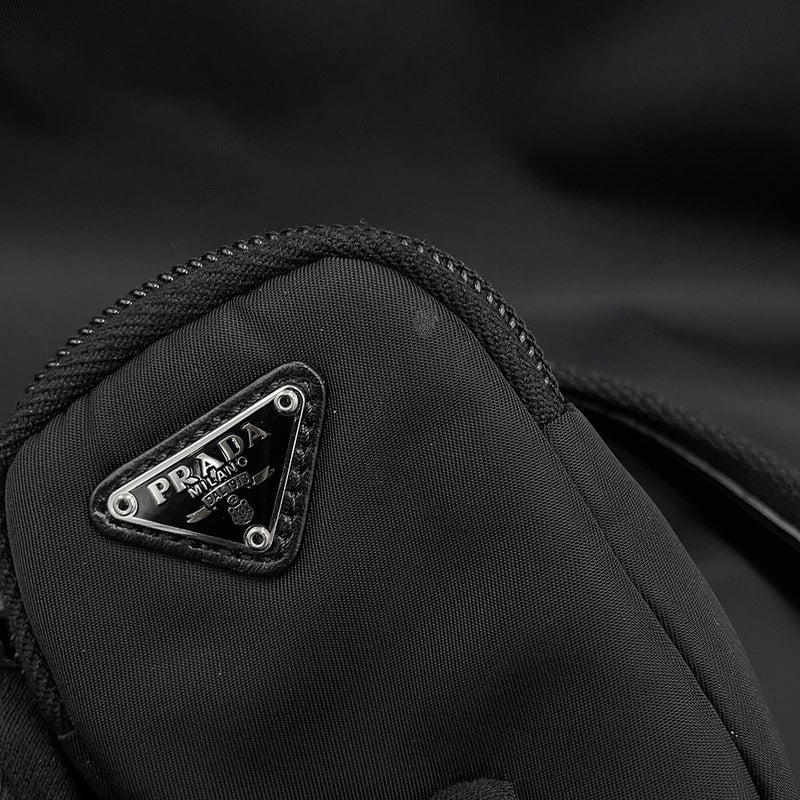 プラダ ハンドバッグ Re-Nylon ナイロン トライアングルロゴ 1BG354 PRADA 2wayショルダーバッグ 黒