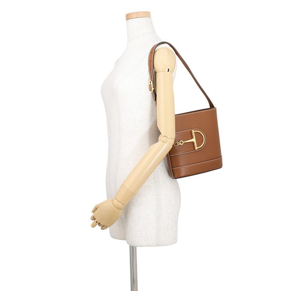 グッチ ショルダーバッグ グッチ73 ホースビット スモール バケットバッグ レザー 833665 GUCCI バッグ 2way