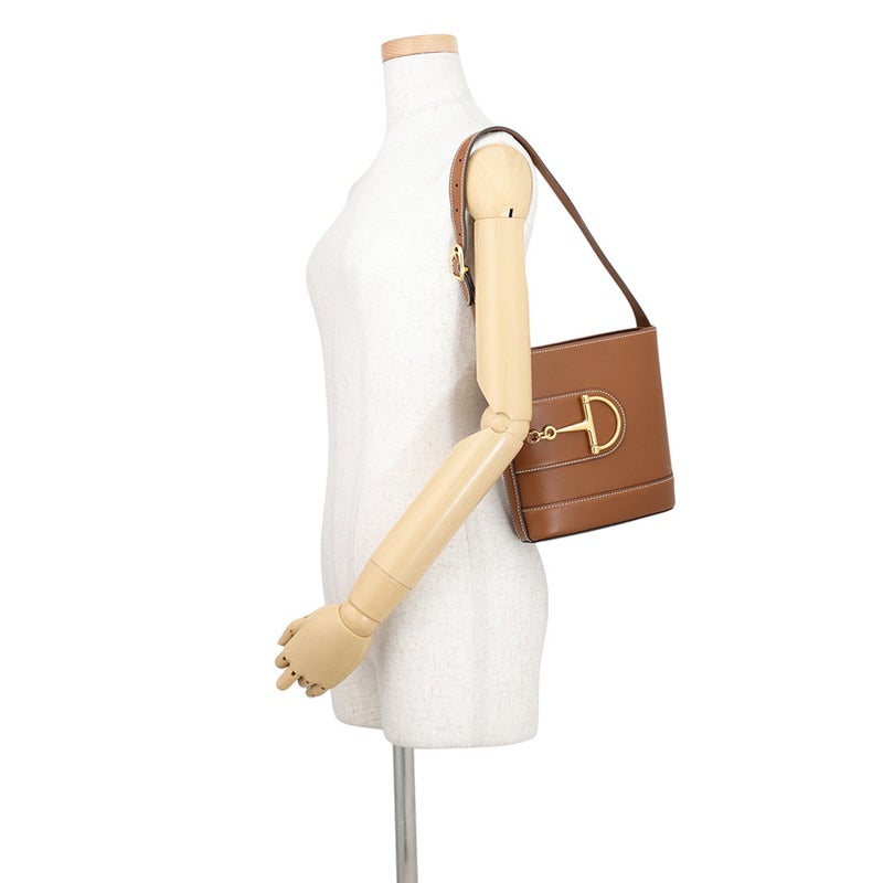 グッチ ショルダーバッグ グッチ73 ホースビット スモール バケットバッグ レザー 833665 GUCCI バッグ 2way