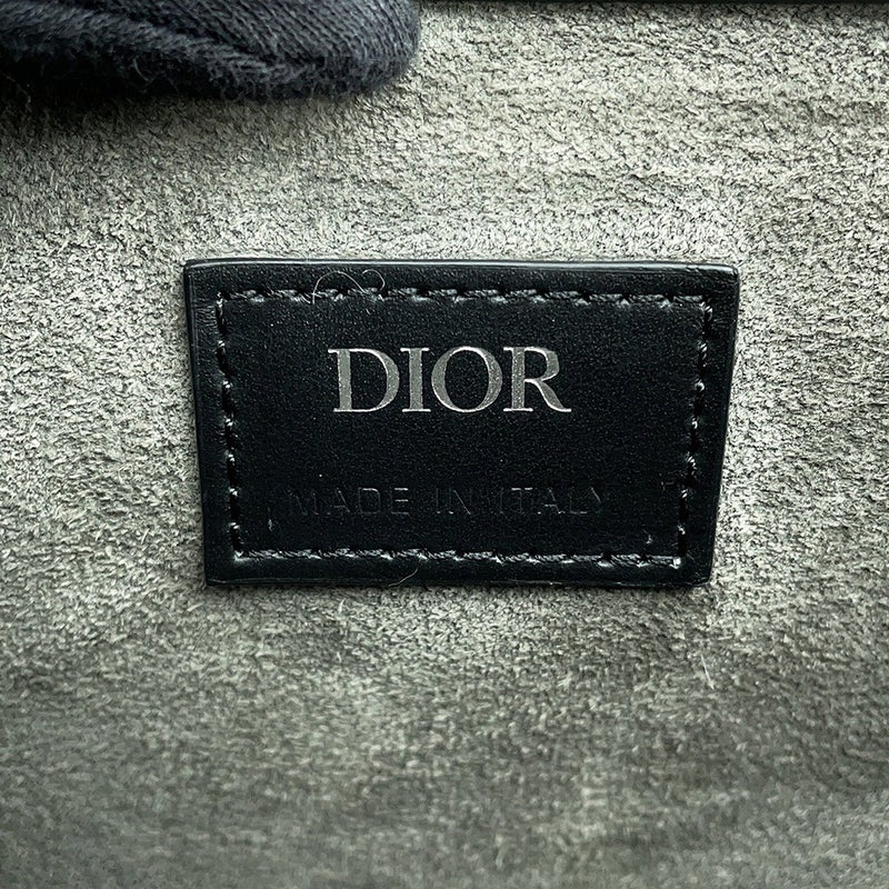 クリスチャン・ディオ―ル ショルダーバッグ ギャロップ GALLOP ミニ オブリーク パテント/レザー Christian Dior 黒