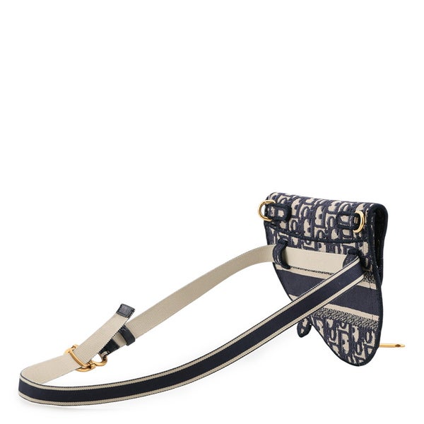 クリスチャン・ディオール ウエストバッグ オブリーク サドルフラット ベルトポーチ キャンバス S5632CRIW Christian Dior