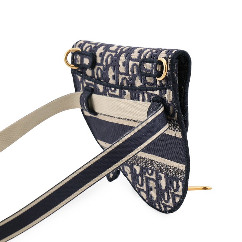 クリスチャン・ディオール ウエストバッグ オブリーク サドルフラット ベルトポーチ キャンバス S5632CRIW Christian Dior