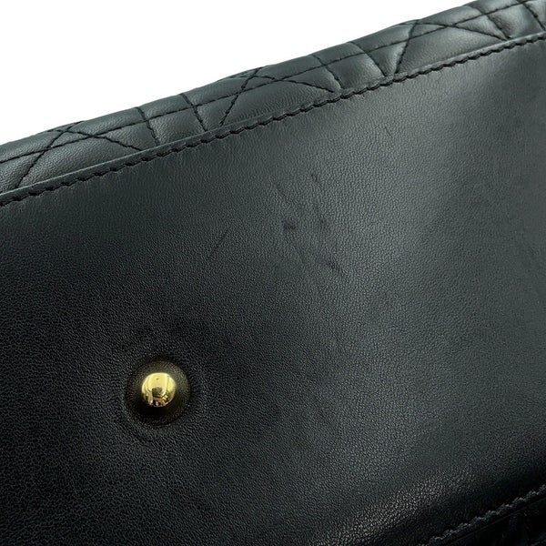 クリスチャン・ディオール ハンドバッグ レディディオール カナージュ ラージ Christian Dior 2way 黒