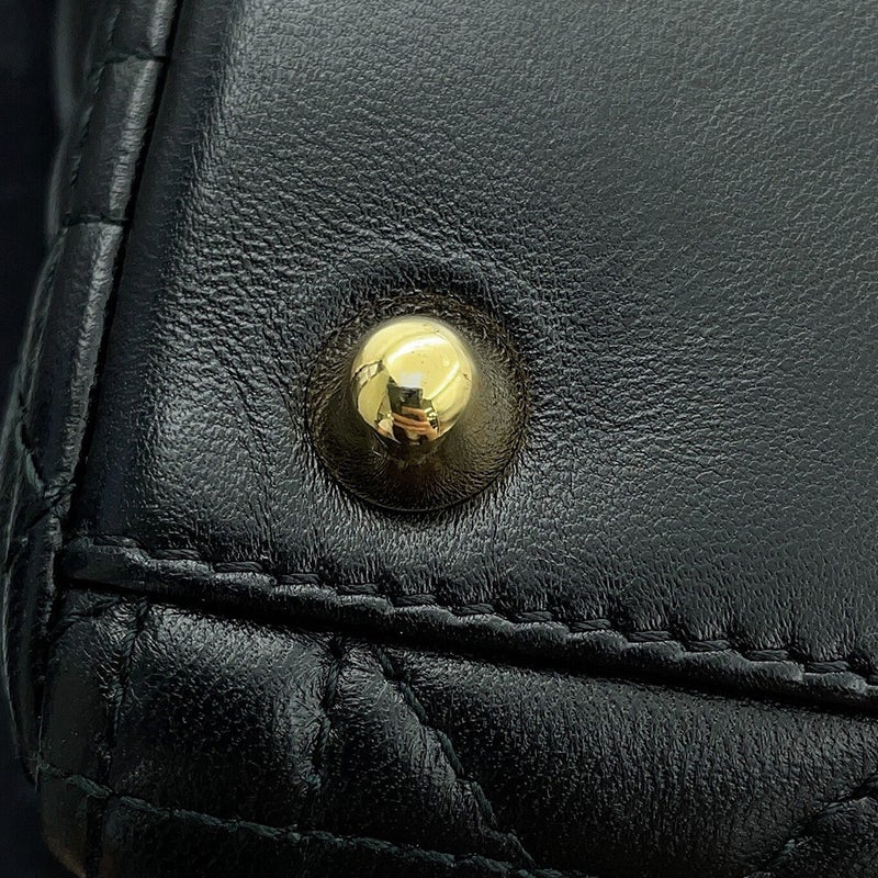クリスチャン・ディオール ハンドバッグ レディディオール カナージュ ラージ Christian Dior 2way 黒