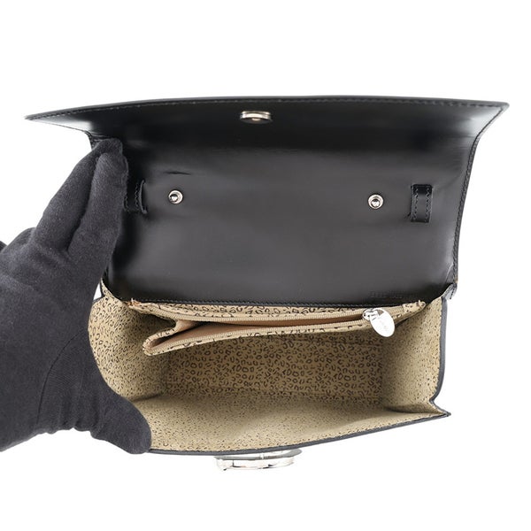 カルティエ ハンドバッグ パンテール レザー Cartier 2wayショルダーバッグ 黒