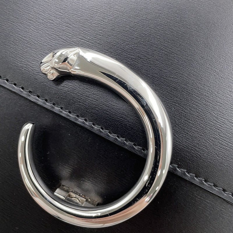 カルティエ ハンドバッグ パンテール レザー Cartier 2wayショルダーバッグ 黒