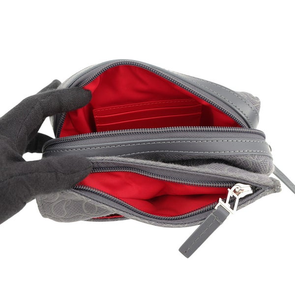 クリスチャン・ルブタン ショルダーバッグ ZIP N FLAP キャンバス 1245217I542 Christian Louboutin