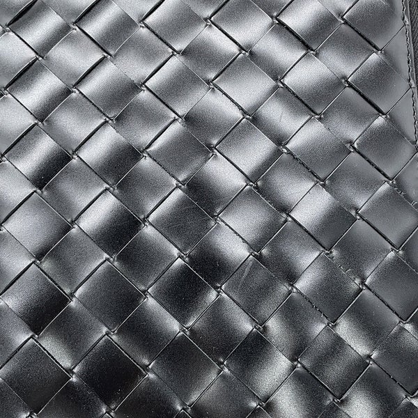 ボッテガヴェネタ ショルダーバッグ イントレチャート カーフレザー 596370 BOTTEGA VENETA 黒