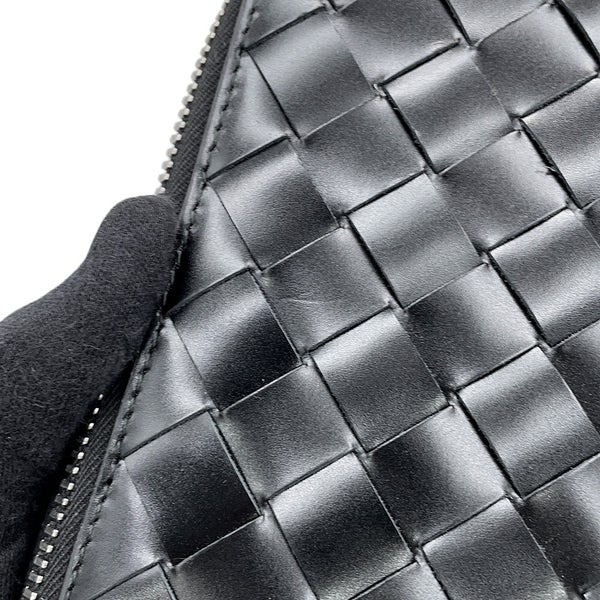 ボッテガヴェネタ ショルダーバッグ イントレチャート カーフレザー 596370 BOTTEGA VENETA 黒