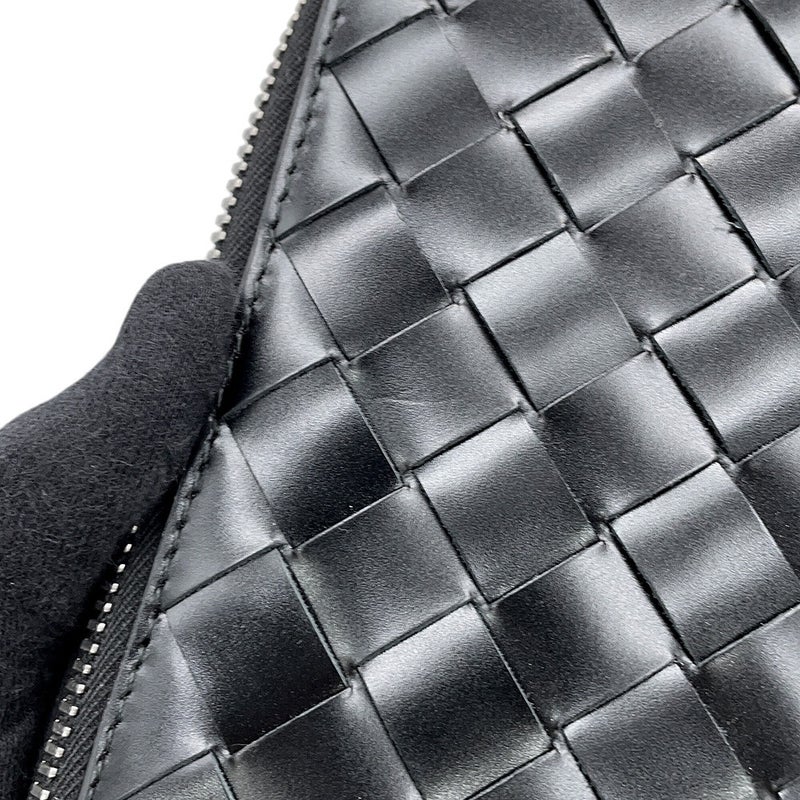 ボッテガヴェネタ ショルダーバッグ イントレチャート カーフレザー 596370 BOTTEGA VENETA 黒
