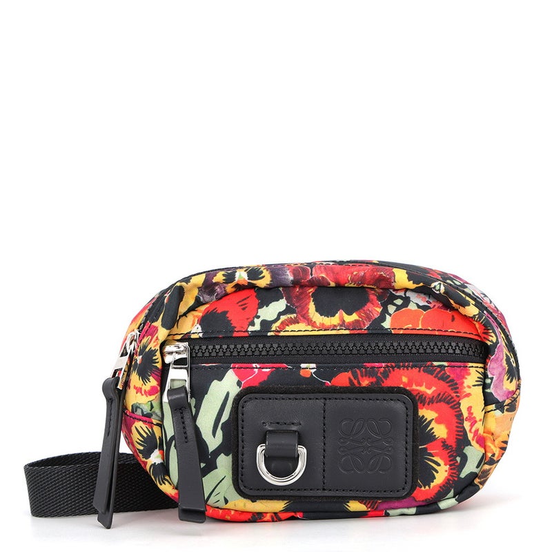 ロエベ ボディバッグ パンジー スモール ラウンド バムバッグ ジョー・ブレイナードコラボ ナイロン B664A35X01 LOEWE 黒