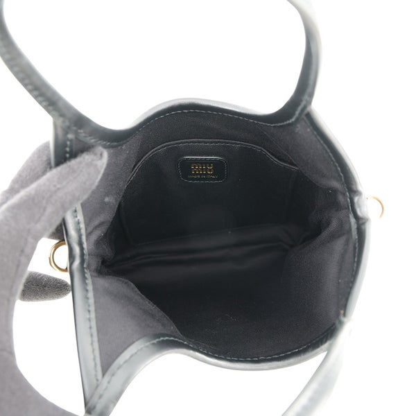 ミュウミュウ ハンドバッグ Ivy アイビー ミニ ファブリック レザー 5BA281 Miu Miu 2way