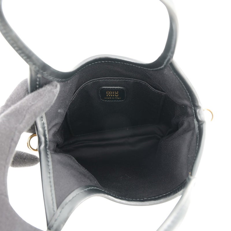 ミュウミュウ ハンドバッグ Ivy アイビー ミニ ファブリック レザー 5BA281 Miu Miu 2way