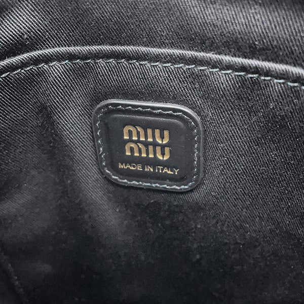ミュウミュウ ハンドバッグ Ivy アイビー ミニ ファブリック レザー 5BA281 Miu Miu 2way