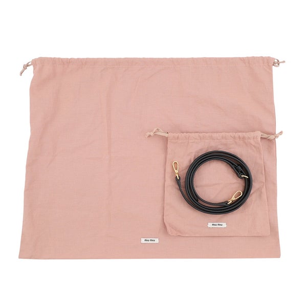 ミュウミュウ ハンドバッグ Ivy アイビー ミニ ファブリック レザー 5BA281 Miu Miu 2way