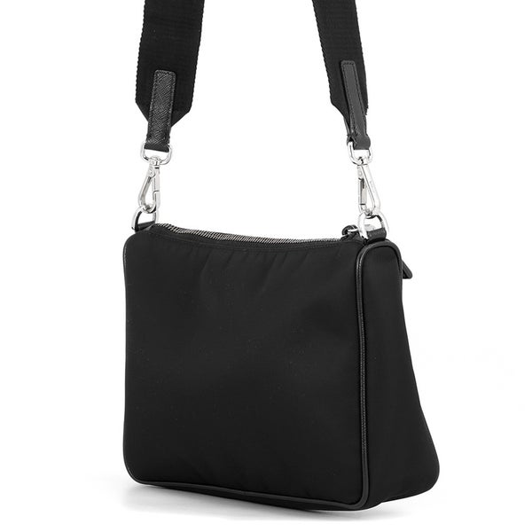 プラダ ショルダーバッグ Re-Nylon ナイロン サフィアーノレザー 2VH113 PRADA 黒