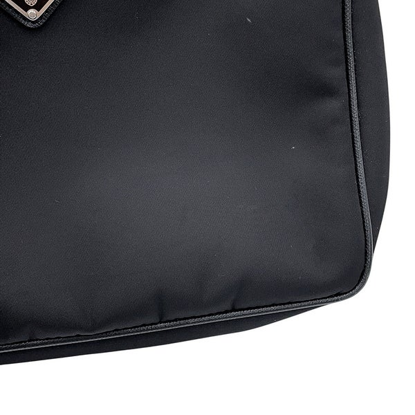 プラダ ショルダーバッグ Re-Nylon ナイロン サフィアーノレザー 2VH113 PRADA 黒