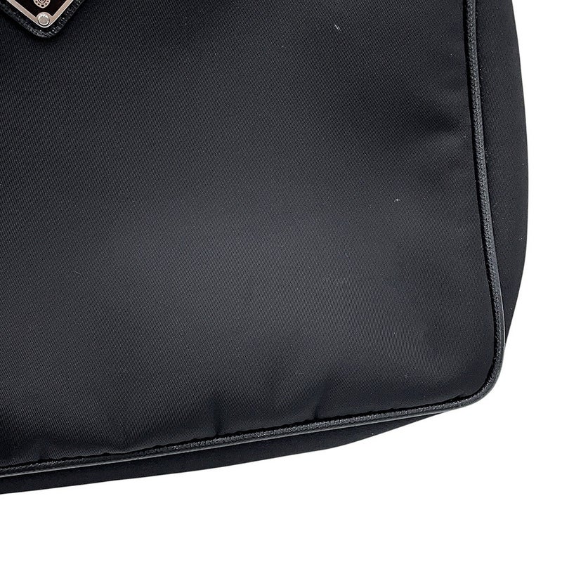 プラダ ショルダーバッグ Re-Nylon ナイロン サフィアーノレザー 2VH113 PRADA 黒