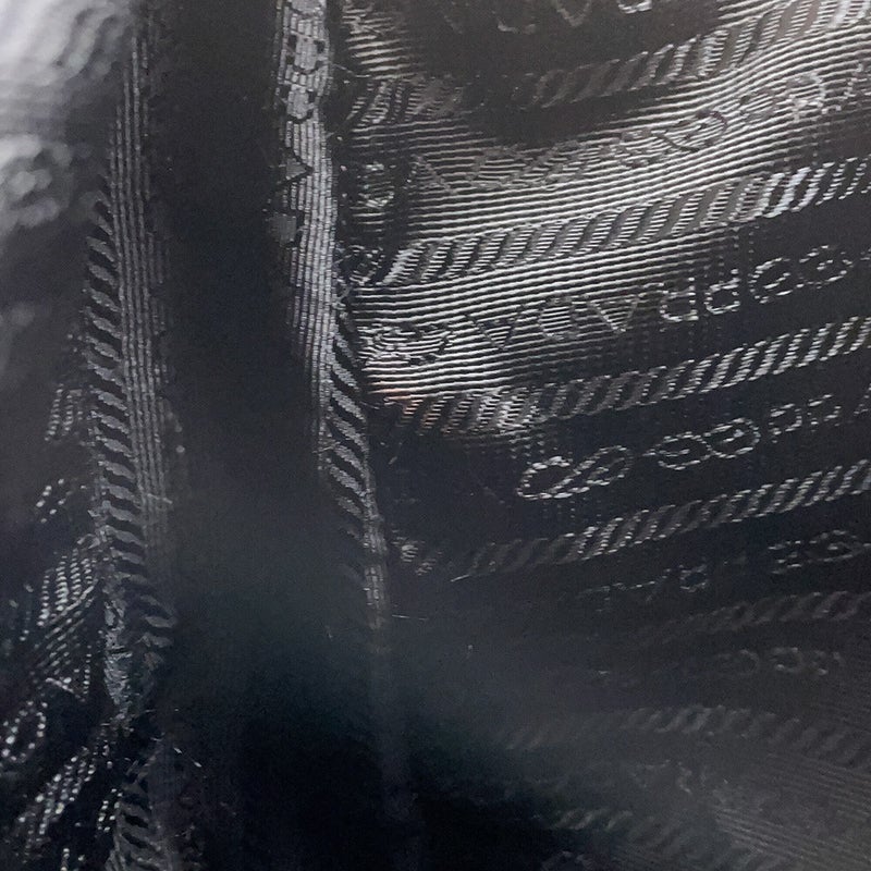 プラダ ショルダーバッグ Re-Nylon ナイロン サフィアーノレザー 2VH113 PRADA 黒