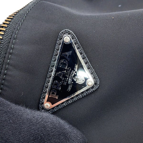 プラダ ショルダーバッグ Re-Nylon ナイロン サフィアーノレザー 2VH113 PRADA 黒