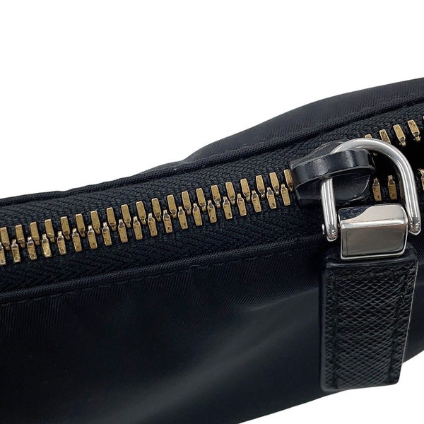 プラダ ショルダーバッグ Re-Nylon ナイロン サフィアーノレザー 2VH113 PRADA 黒