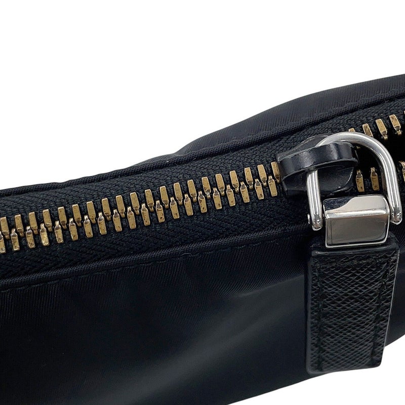 プラダ ショルダーバッグ Re-Nylon ナイロン サフィアーノレザー 2VH113 PRADA 黒