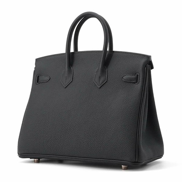 エルメス バーキン25 ブラック/ピンクゴールド金具 トゴ B刻印 HERMES Birkin ハンドバッグ 黒