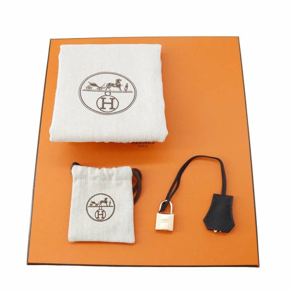 エルメス バーキン25 ブラック/ピンクゴールド金具 トゴ B刻印 HERMES Birkin ハンドバッグ 黒